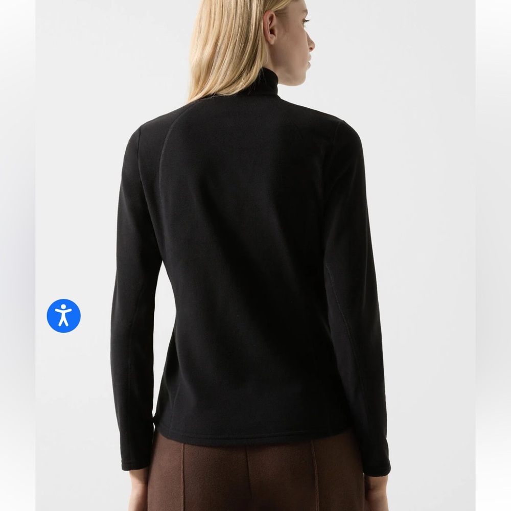 Bogner Medita Fleece First Layer Womens Quarter Zip Up in Black Size 10 - Picture 2 of 16